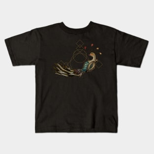 Awesome elegant  peacock Kids T-Shirt